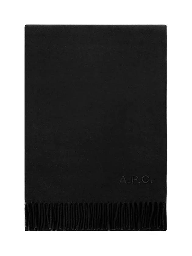 Ambroise Embroidered Muffler Black - A.P.C. - BALAAN 5