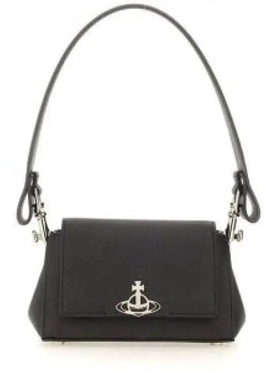 Women s Shoulder Bag Vivienne Westwood With Logo Appliqu Black - VIVIENNE WESTWOOD - BALAAN 2