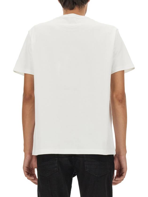 Logo Organic Cotton T-Shirt White - ALEXANDER MCQUEEN - BALAAN 4