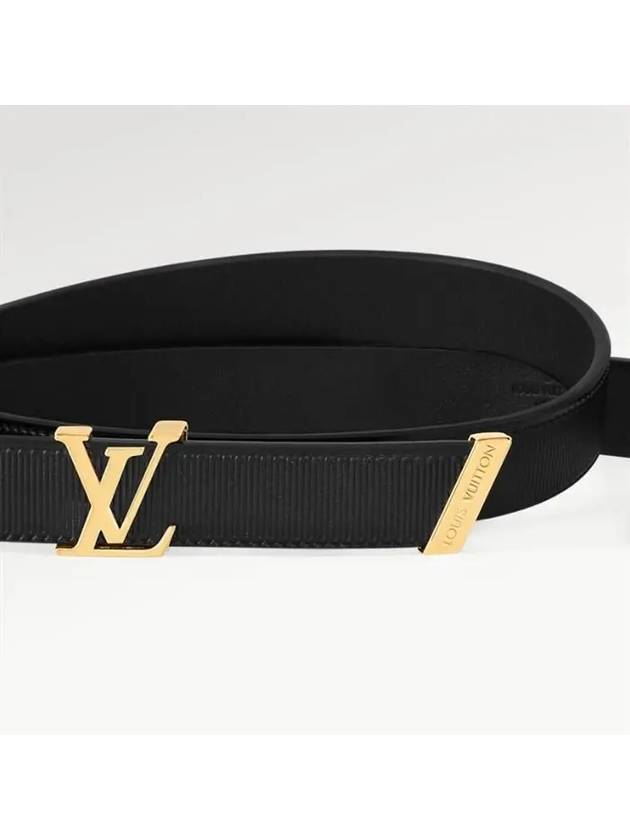 LV Initial Couture 20mm Leather Belt Black - LOUIS VUITTON - BALAAN 4