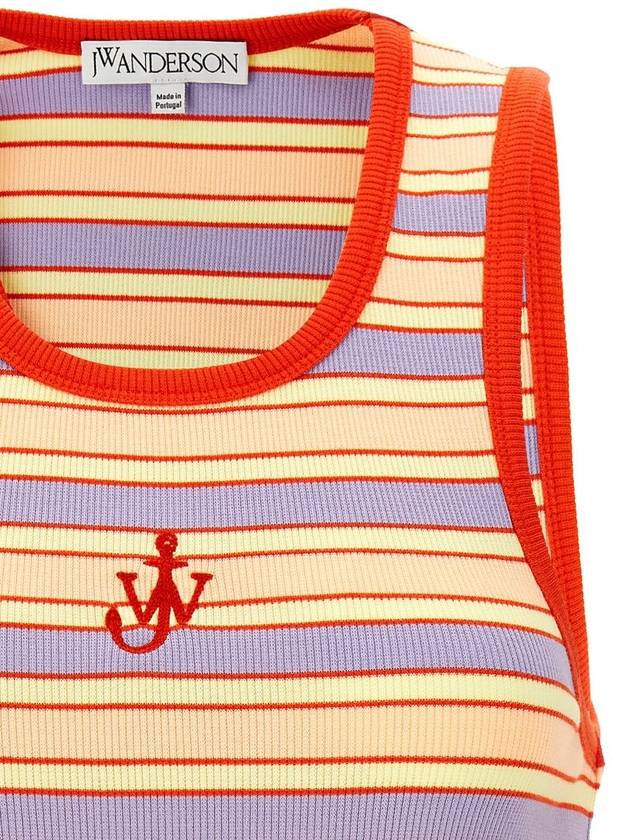 JW Anderson Logo Ribbed Tank Top - JW ANDERSON - BALAAN 4