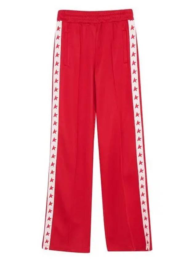 Side Star Logo Track Pants Red - GOLDEN GOOSE - BALAAN 2