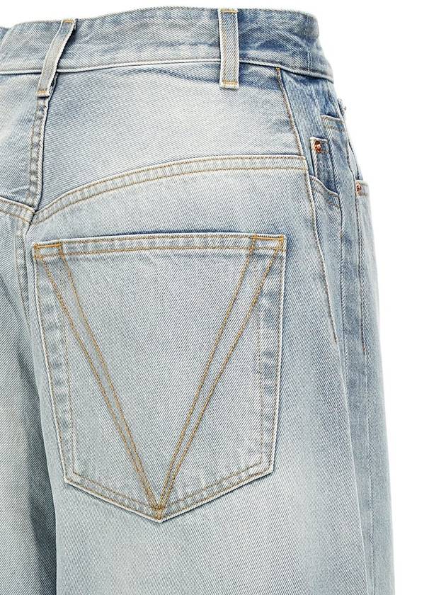 Vetements 'Crystal Logo Big Shape' Jeans - VETEMENTS - BALAAN 4