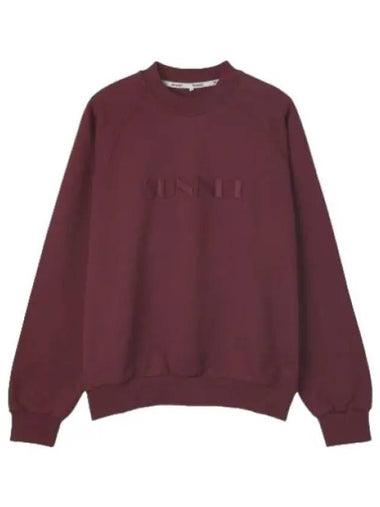 Classic Big Logo Embroidered Sweatshirt Bordeaux - SUNNEI - BALAAN 1