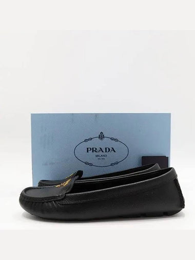 1DD059 Black Saffiano Women s Driving Shoes Size 36 - PRADA - BALAAN 1