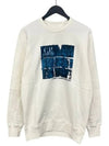 Men's Graphic Print Long Sleeve Sweatshirt White - CP COMPANY - BALAAN 3