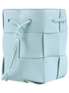 Intrecciato Cassette Small Bucket Bag Blue - BOTTEGA VENETA - BALAAN 5