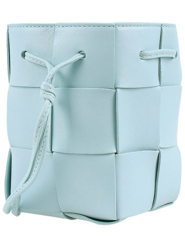 Intrecciato Cassette Small Bucket Bag Blue - BOTTEGA VENETA - BALAAN 5