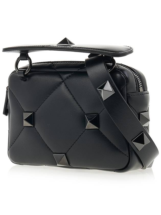 Roman Stud Quilted Leather Cross Bag - VALENTINO - BALAAN 3