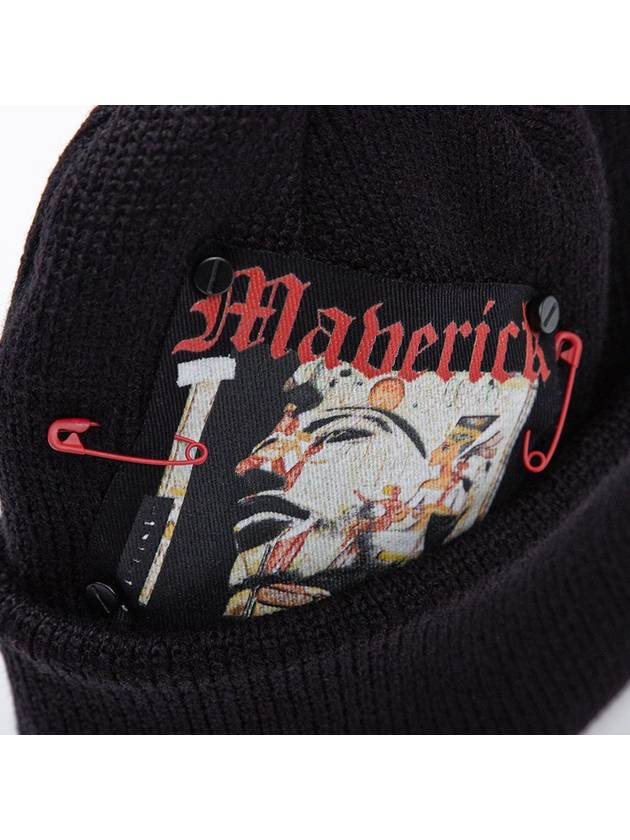 BBD Maverick Patch Beanie Black - BLACKBLOND - BALAAN 3