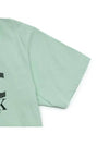 Logo Print Cotton Short Sleeve T-Shirt Light Green - SPORTY & RICH - BALAAN 5