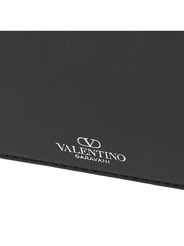 Garavani VLTN logo leather cross bag black - VALENTINO - BALAAN 9