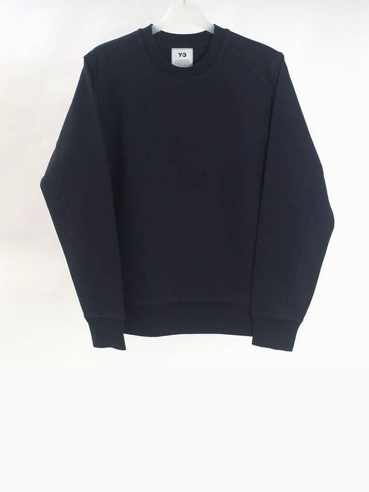 20SS Y-3 Men's Back Logo Point Sweatshirt Navy FN3373 - YOHJI YAMAMOTO - BALAAN 2