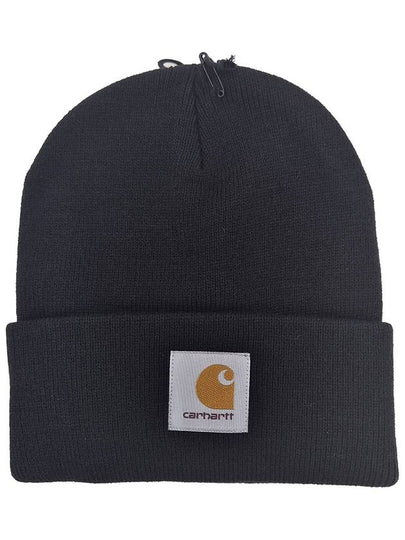 Logo Patch Short Watch Beanie Black - CARHARTT WIP - BALAAN 2