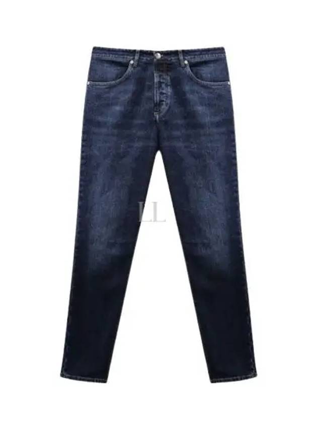 Denim Straight Pants M283PO1090C1468 BLUE - BRUNELLO CUCINELLI - BALAAN 2