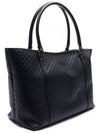 Microguccissima GG Leather Tote Bag Black - GUCCI - BALAAN 4