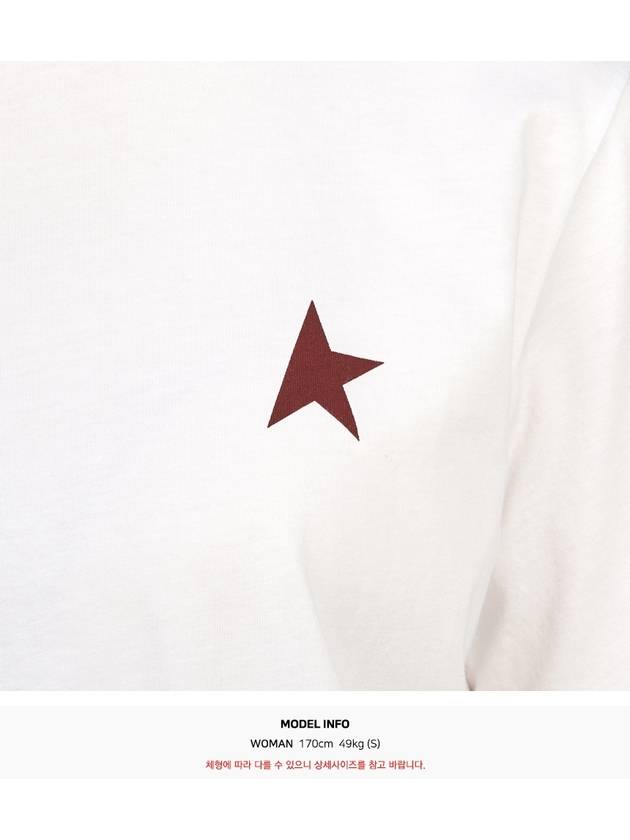 Small Star Crew Neck Short Sleeve T-Shirt White - GOLDEN GOOSE - BALAAN 9