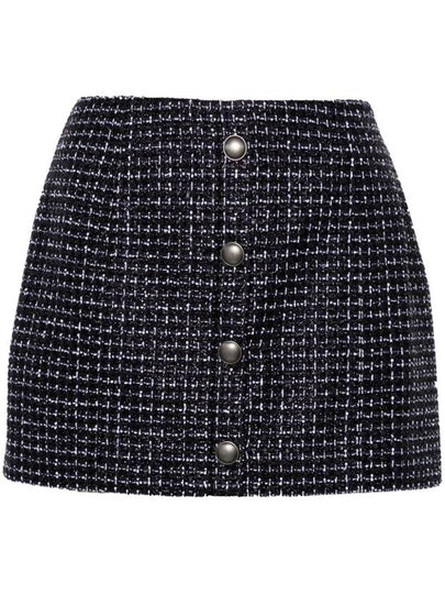 24 ss Sequin Check Tweed Mini Skirt FABX3634F42501844 B0711050424 - ALESSANDRA RICH - BALAAN 2