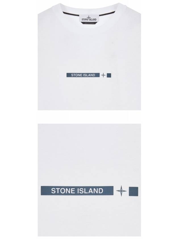 Micro Graphic One Print Short Sleeve T-Shirt White - STONE ISLAND - BALAAN 6