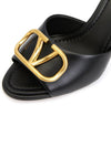 V Logo Signature Sandal Heels Black - VALENTINO - BALAAN 7