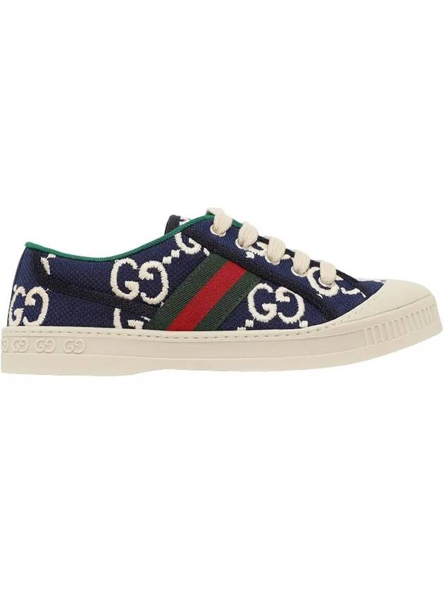 Kids GG Tennis Low Top Sneakers Navy - GUCCI - BALAAN 1