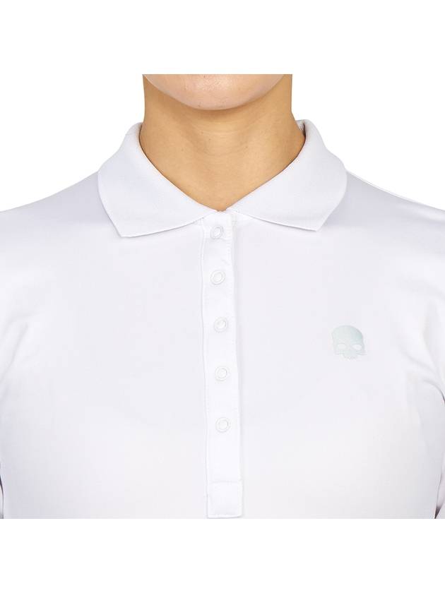 Golf wear polo brushed long sleeve t-shirt G01562 001 - HYDROGEN - BALAAN 6