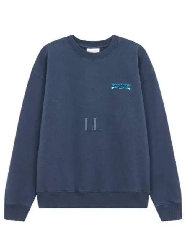 Women's Brushed Sweatshirt Navy - MAISON KITSUNE - BALAAN 2