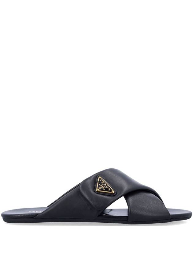 Prada Criss-Cross Logo Slides - PRADA - BALAAN 1