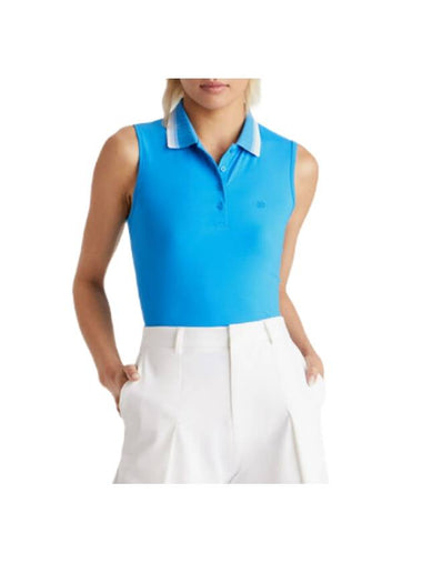 Women'S Tech Nylon Polo Sleeveless Blue - G/FORE - BALAAN 1