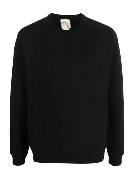 Pocket Back Logo Crew Neck Sweatshirt Black - TEN C - BALAAN.