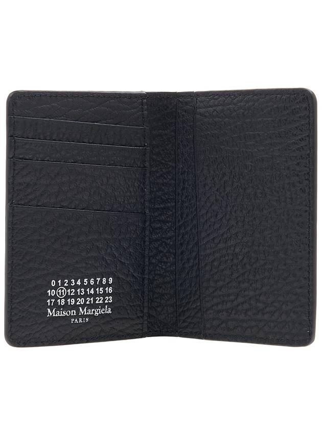 Bovine Leather Card Wallet Black - MAISON MARGIELA - BALAAN 11