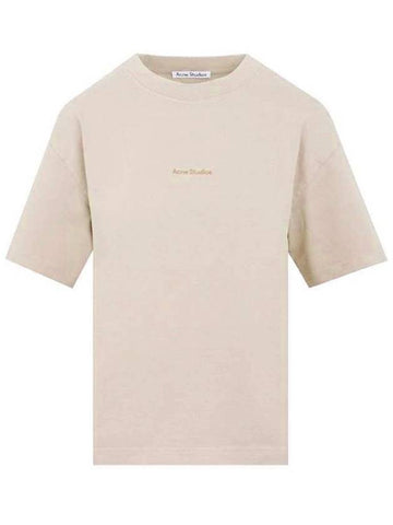 Logo Crew Neck Short Sleeve T-Shirt Titanium Grey - ACNE STUDIOS - BALAAN 1