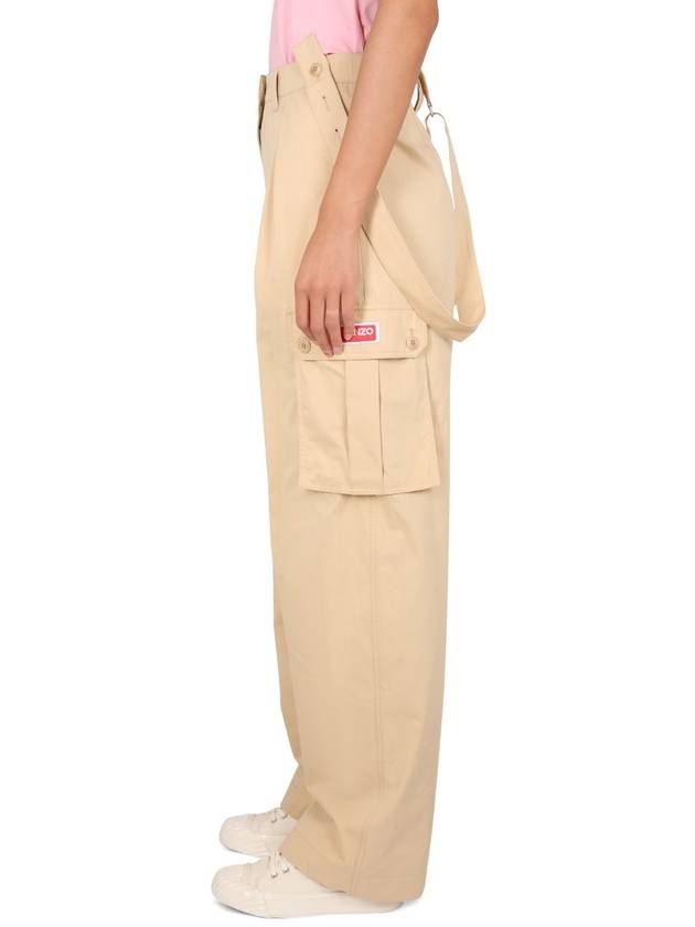 Paris Cargo Jumpsuit Beige - KENZO - BALAAN 4