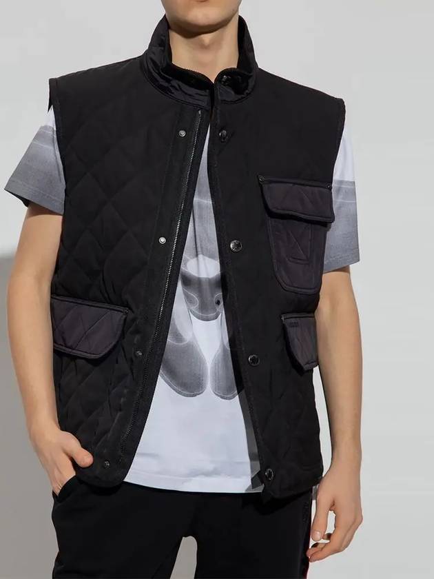 Diamond Quilted Thermoregulated Vest Black - BURBERRY - BALAAN 4