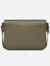 Saddle Mini Strap Grained Calfskin Messenger Bag Khaki - DIOR - BALAAN 5