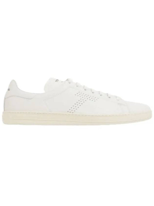 Grain Leather Low Top Sneakers White - TOM FORD - BALAAN 2