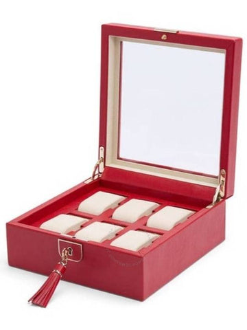 Wolf Red Palermo 6-Unit Watch Box 213872 - WOLF - BALAAN 1