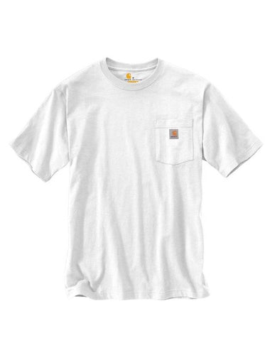 Workwear Pocket Short Sleeve T-Shirt White - CARHARTT - BALAAN 1