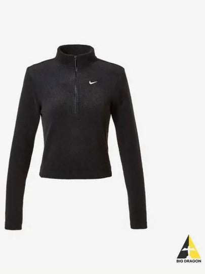 Women s Sportswear Phoenix Plush Slim Long Sleeve Cozy Fleece Half Zip Top 010 - NIKE - BALAAN 1