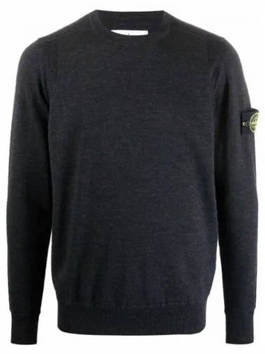 7515526C4 Logo Wappen Patch Round Wool Knit Sweater 1207684 - STONE ISLAND - BALAAN 1