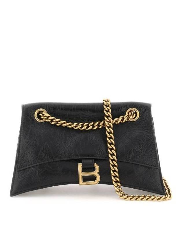 Crush Logo Gold Chain Small Shoulder Bag Black - BALENCIAGA - BALAAN 2