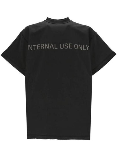 Inside Out Oversized Distressed Short Sleeve T-Shirt Black - BALENCIAGA - BALAAN 2