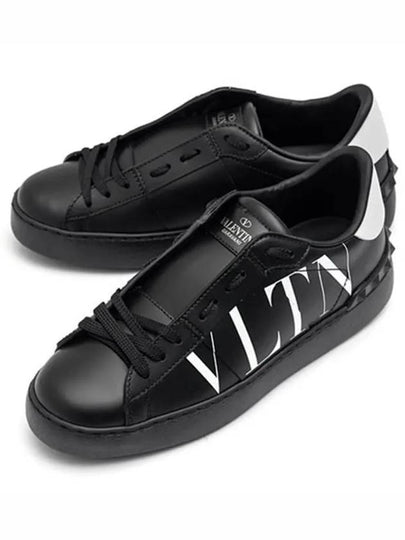 Logo Low-Top Sneakers Black - VALENTINO - BALAAN 2