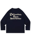 Vintage French Long Sleeved T-Shirt Navy - DE GRAND MATIN - BALAAN 4