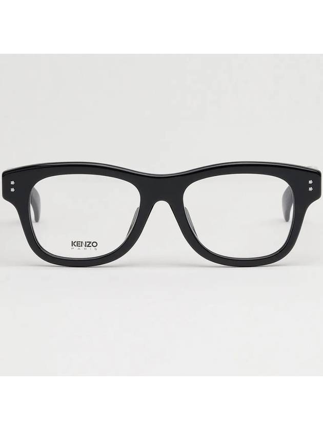 Glasses frame KZ50175F 001 Asian fit black horn rim square - KENZO - BALAAN 3