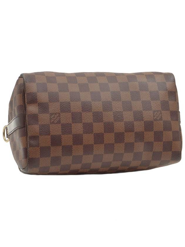 Damier Eben Canvas Speedy Bandouli re 25 2WAY - LOUIS VUITTON - BALAAN 4