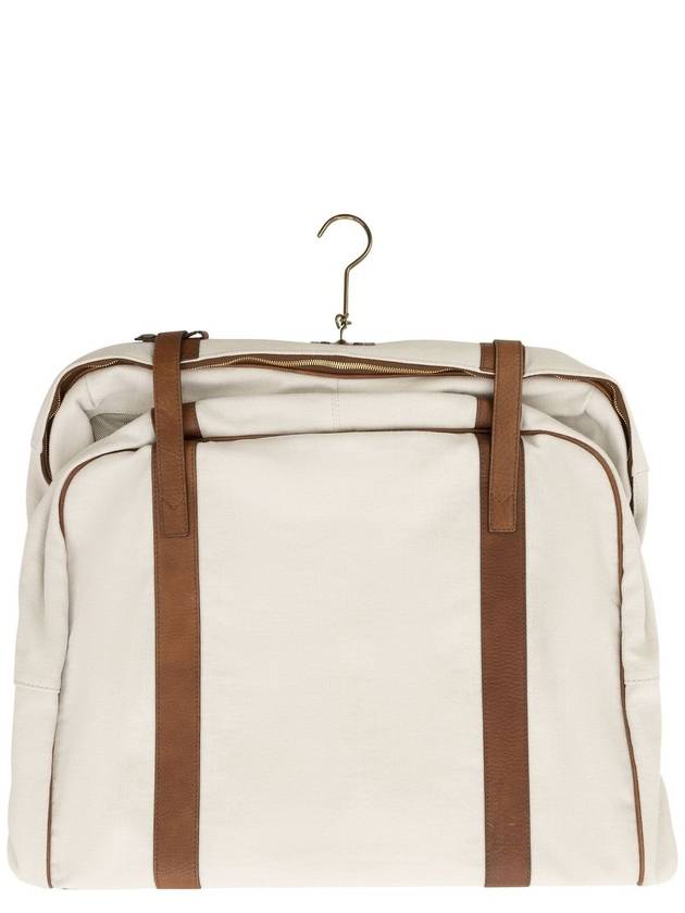 Canvas Linen Tuffle Bag - BRUNELLO CUCINELLI - BALAAN 3