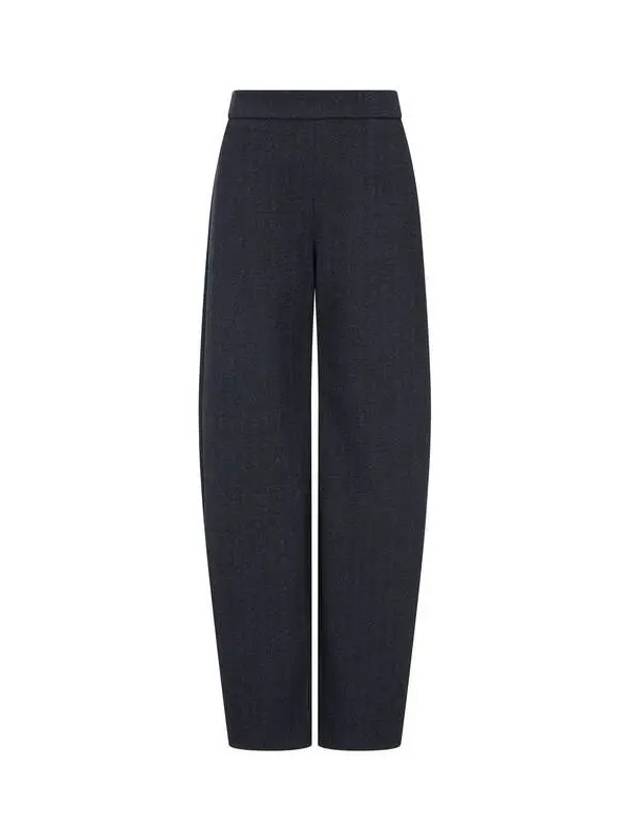 Women s Herringbone Pattern Tapered Pants Dark Indigo - EMPORIO ARMANI - BALAAN 1