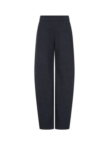 Women s Herringbone Pattern Tapered Pants Dark Indigo - EMPORIO ARMANI - BALAAN 1