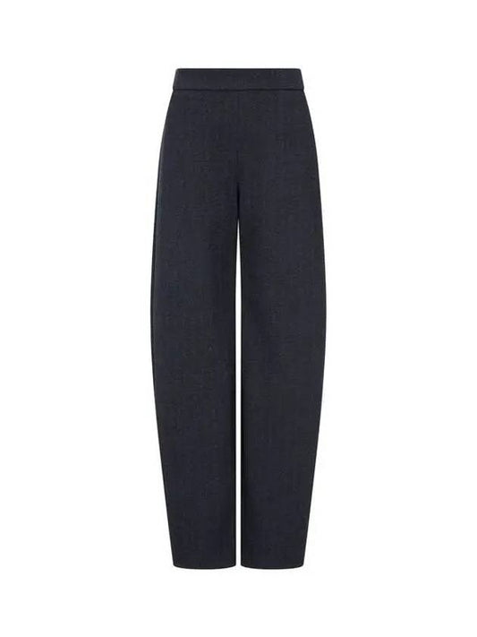 Women s Herringbone Pattern Tapered Pants Dark Indigo - EMPORIO ARMANI - BALAAN 1